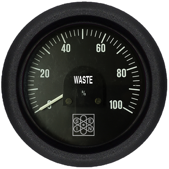 Waste level instrument Ø 100 mm