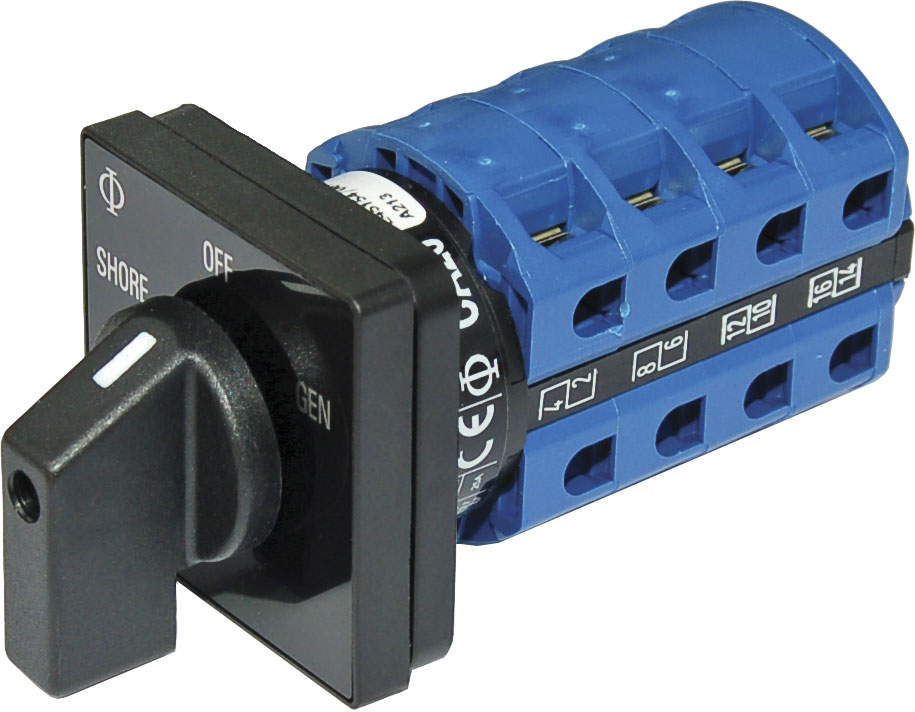 AC Commutatori a camme – OFF + 2 Posizioni 120V AC 30A – 4 poli