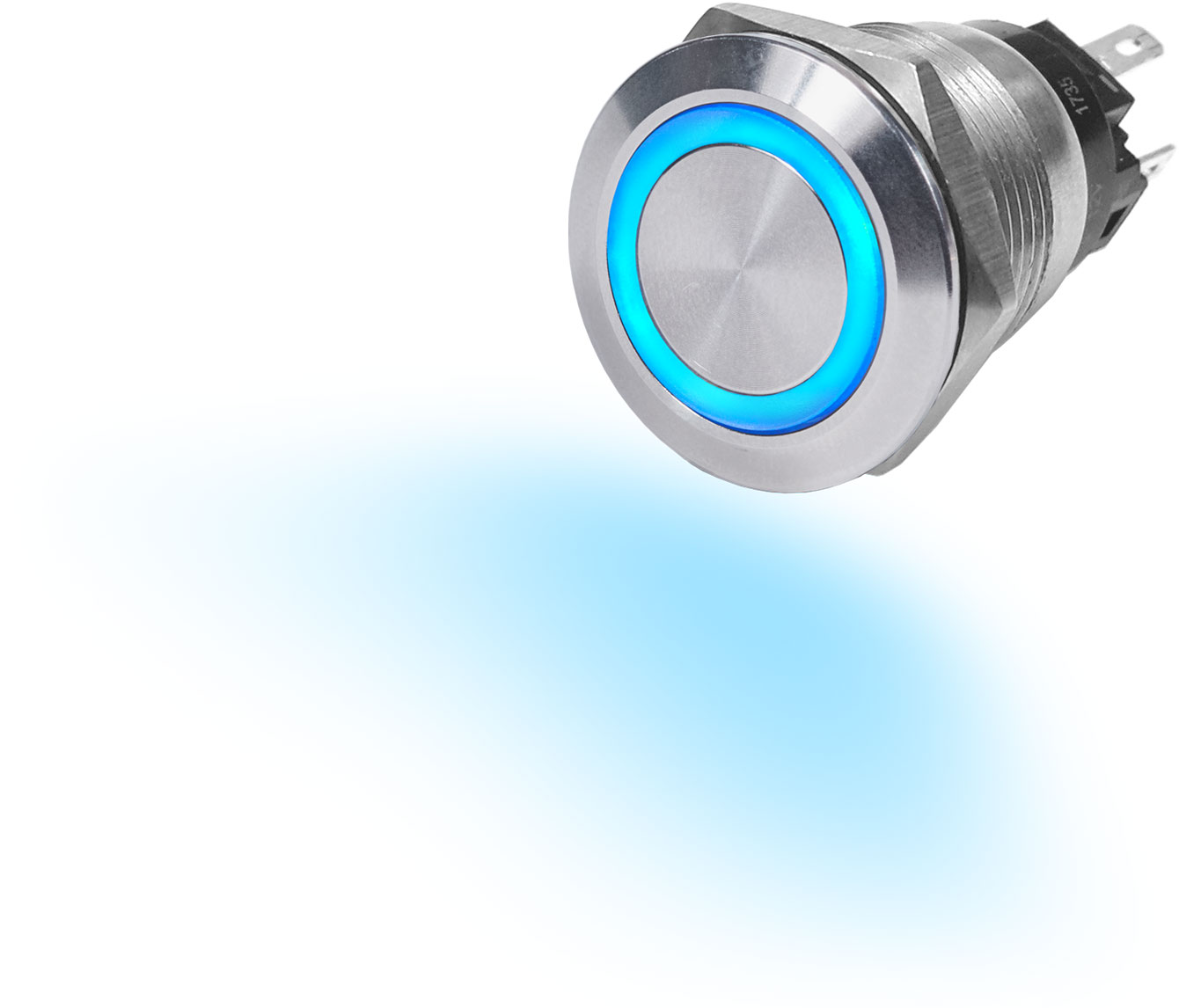 10A LED tipkalo OFF-(ON) Plavo