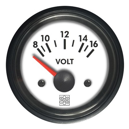 Voltmetro 8-16V illuminazione bianca