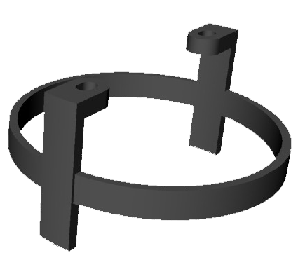 Front mounting brackets Ø85 mm