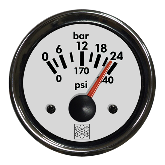 Manometro 0-24 Bar VEGLIA 24V illuminazione bianca