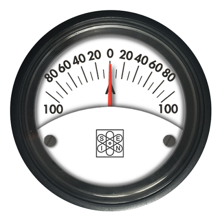 Ampermetar ±100A 12V 24V bijelo osvjetljenje