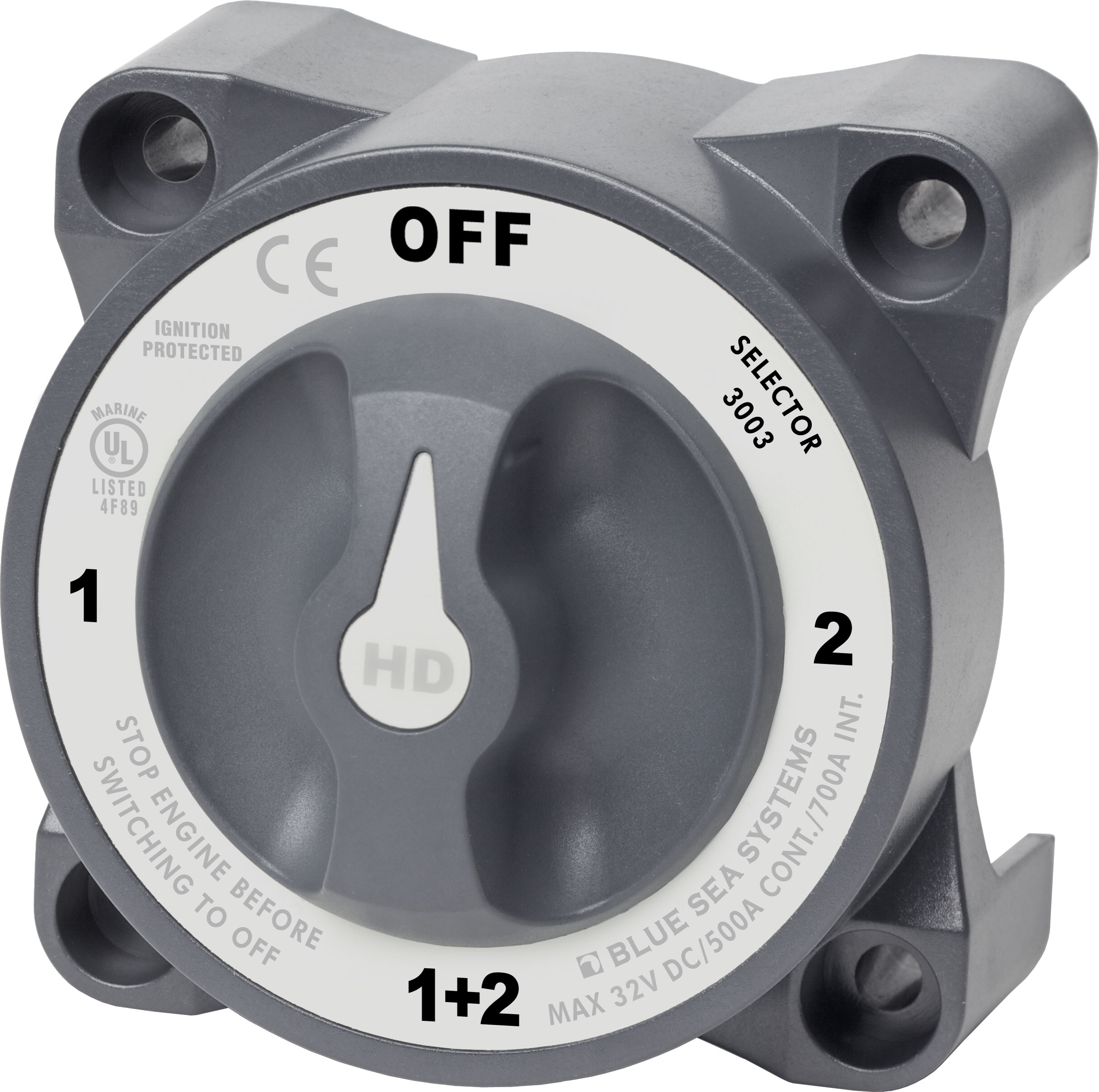 HD-Series Heavy Duty deviatore Off- 1 – 2 – 1+2 con AFD