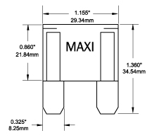 MAXI osigurači 30 - 80A