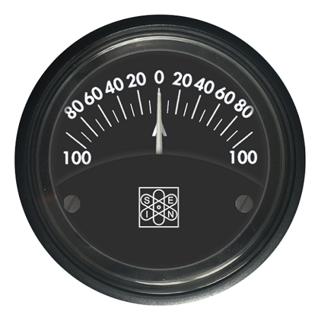 Ampermetar ±100A 12V 24V crveno osvjetljenje