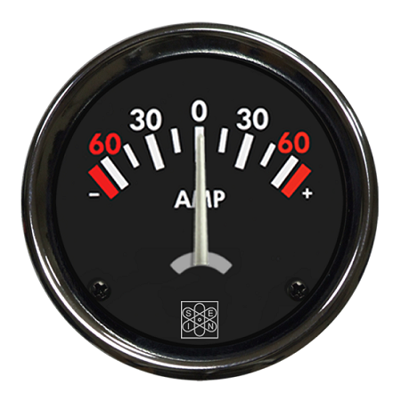 Ampermetar ±60A 12V 24V crveno osvjetljenje