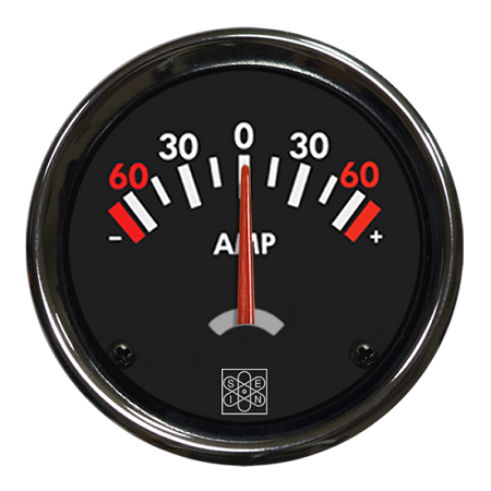 Ampermetar ±60A 12V 24V bijelo osvjetljenje