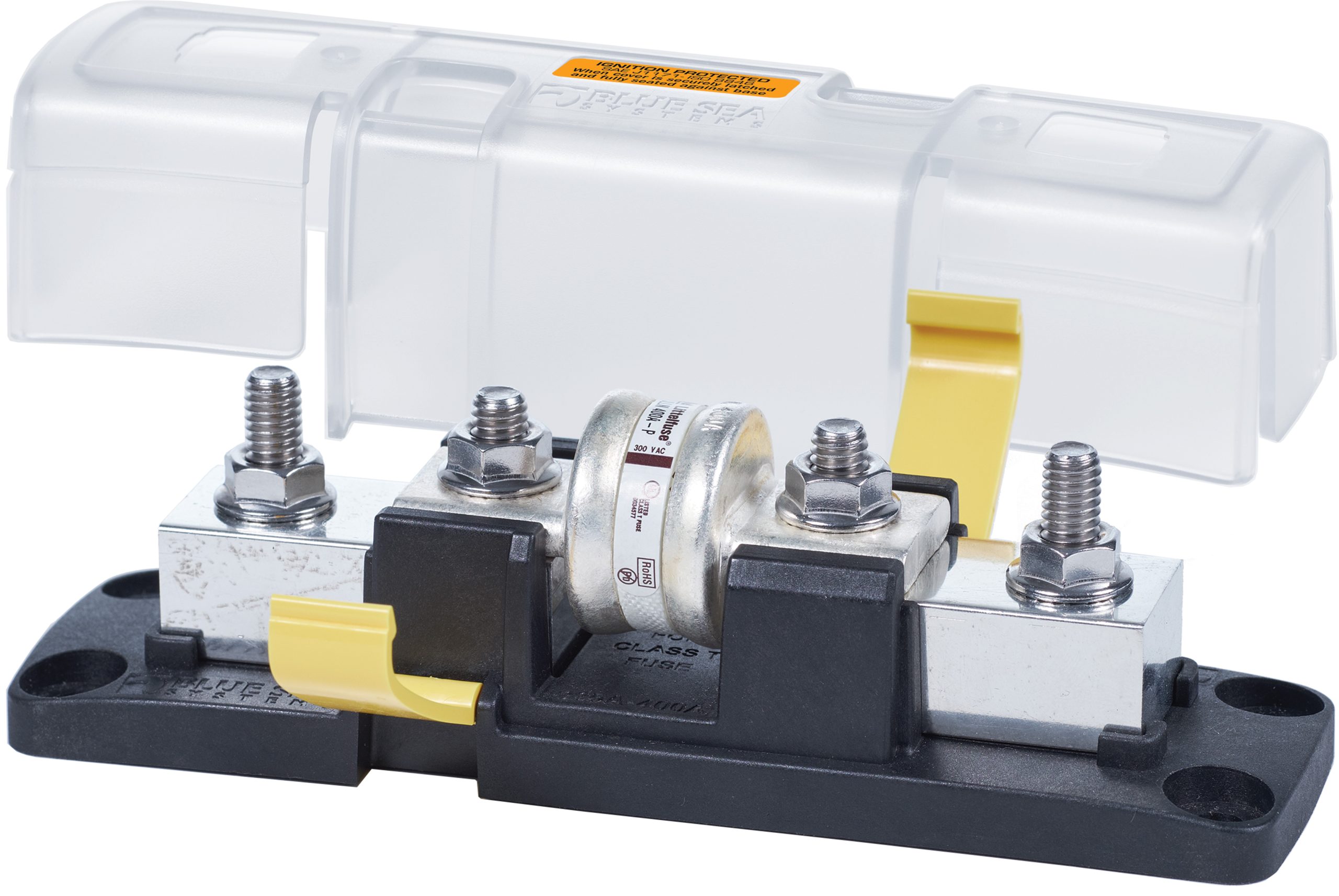 Class T Fuse Block with Insulating Cover – 225 to 400A