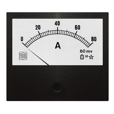 Amperometro 80 A/60 mV