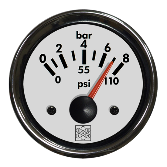 Manometro 0-8 Bar VEGLIA 12V illuminazione bianca