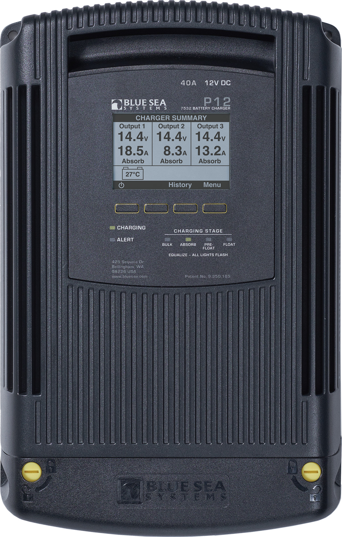 P12 Punjač baterije – 12V DC 40A BLUE SEA SYSTEMS