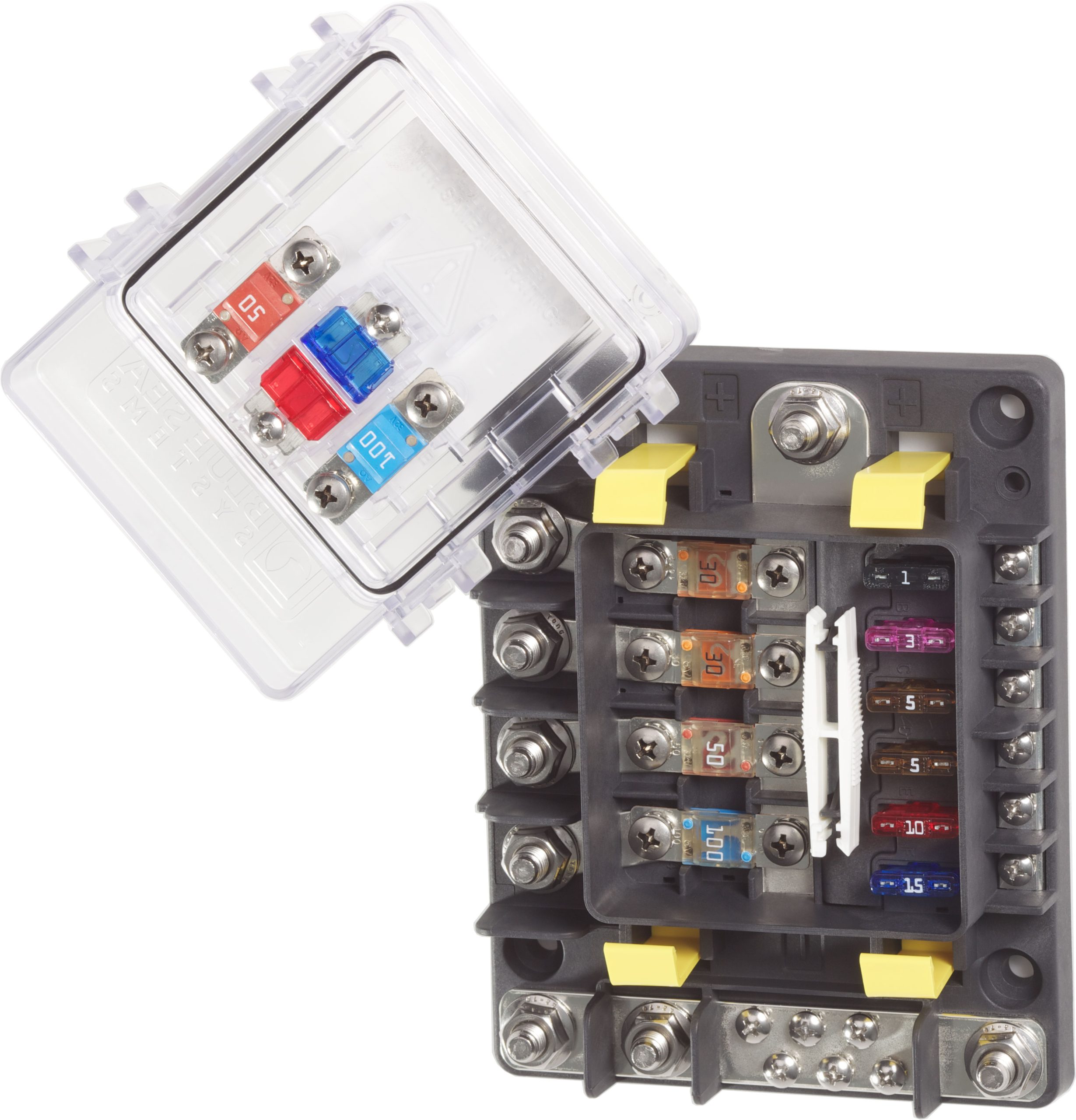 Blue sea systems combinato portafusibile safety hub 150