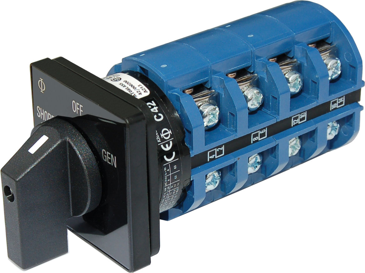AC Rotary Switch – OFF + 2 Positions 120/240V AC 65A