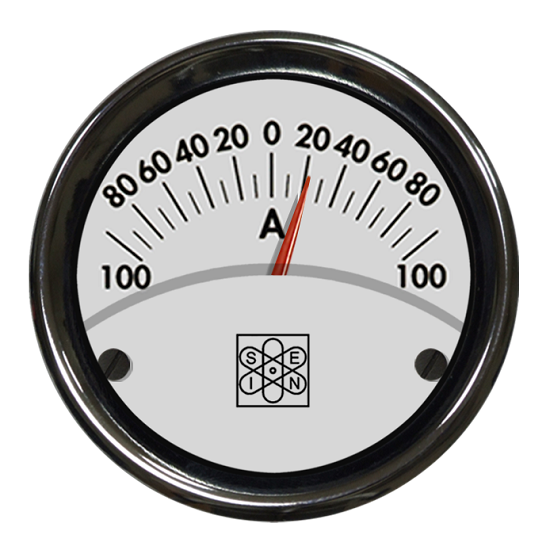 Ammeters ±100A 12V 24V white backlighting